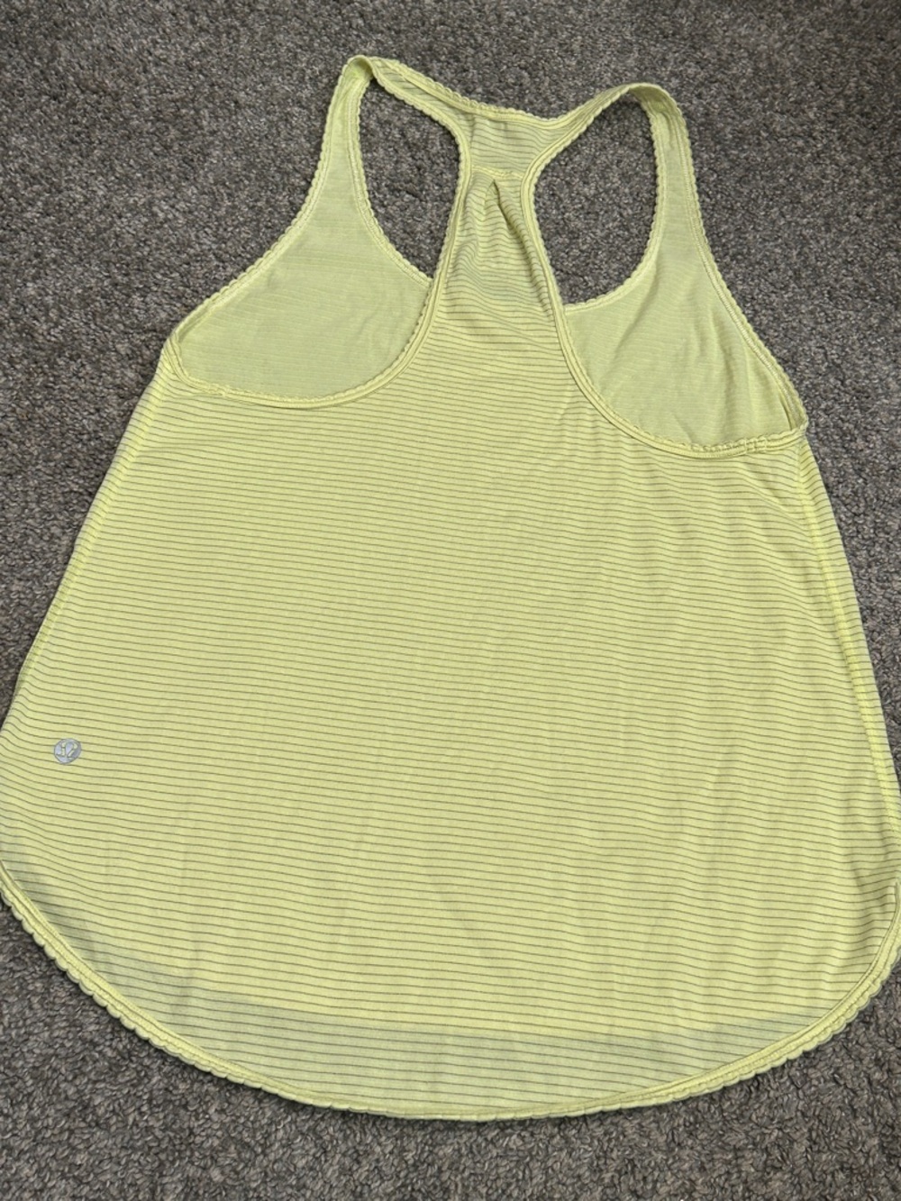 Lululemon Light Yellow Racerback Tank Top - Women
